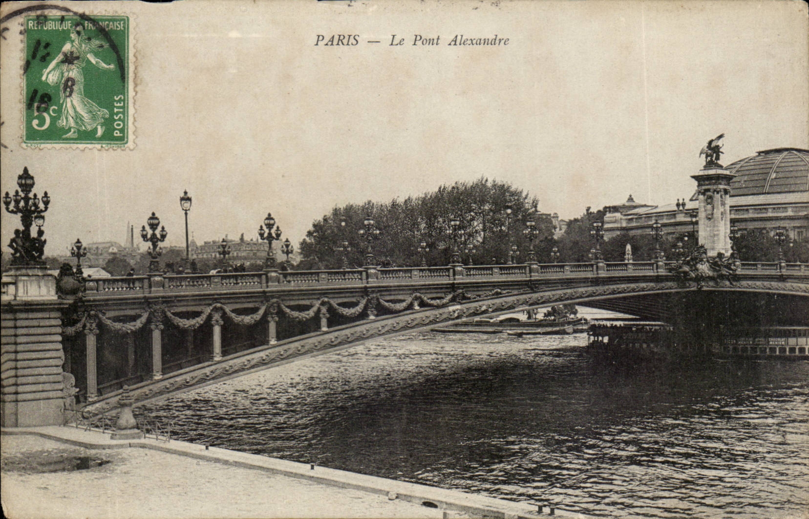 PARIS — Le Pont Alexandre — Éditeur non identifié, n° de série non visible