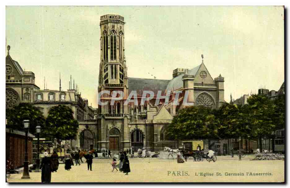 Paris CPA L'eglise de St Germain l'auxerrois