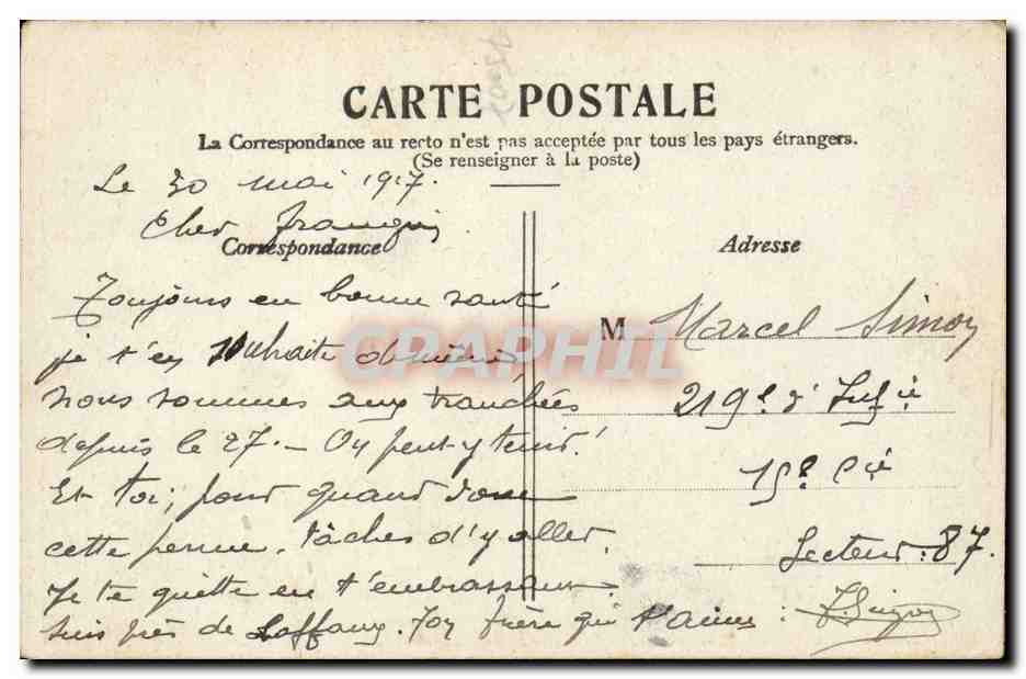 Paris CPA Tombeau de Napoleon aux Invalides — Rückseite