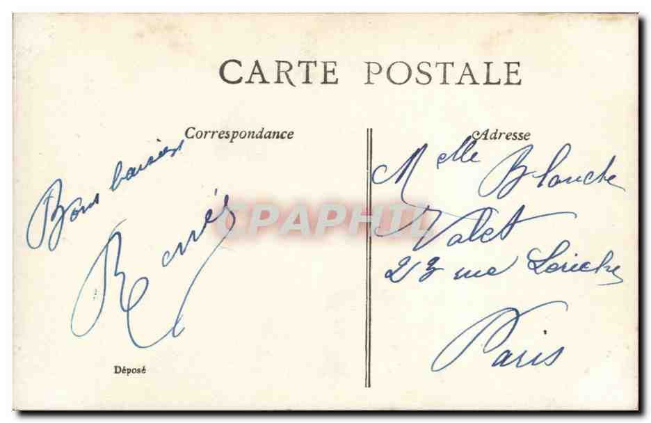 CPA Fantaisie Enfant — Verso