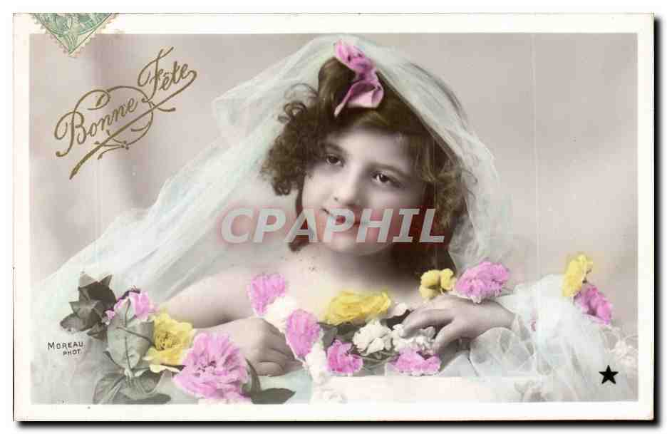 CPA Fantaisie Enfant Bonne fete