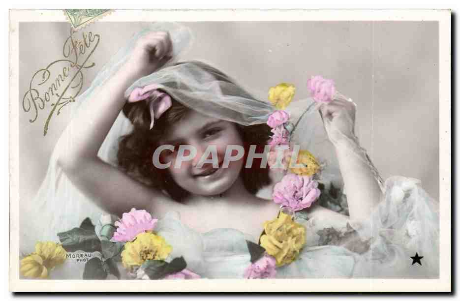 CPA Fantaisie Enfant Bonne fete