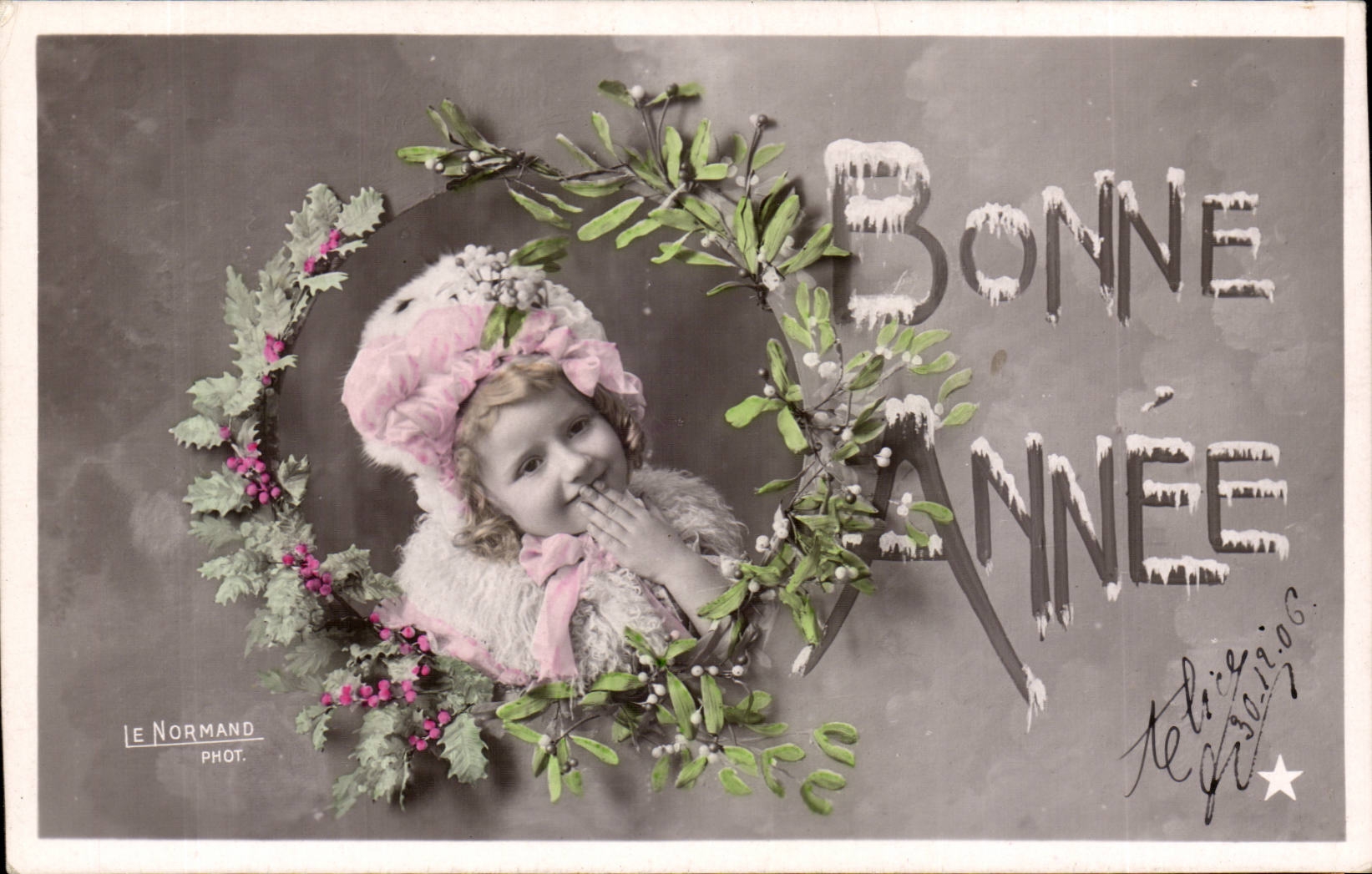 CPA Fantaisie Enfant Bonne Annee