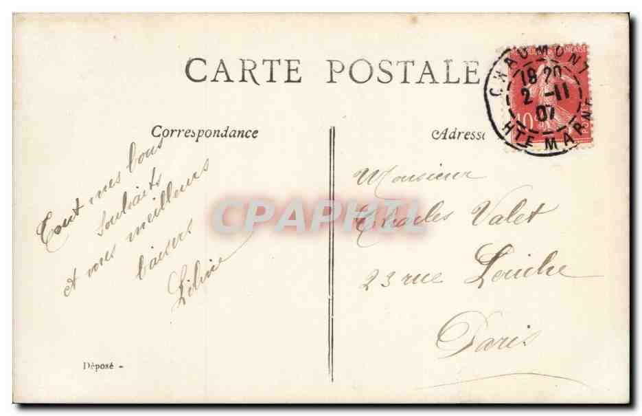 Giovane donna in abito rosa che porta un cesto di fiori — Buon Anno — EPR n° 60 — Verso