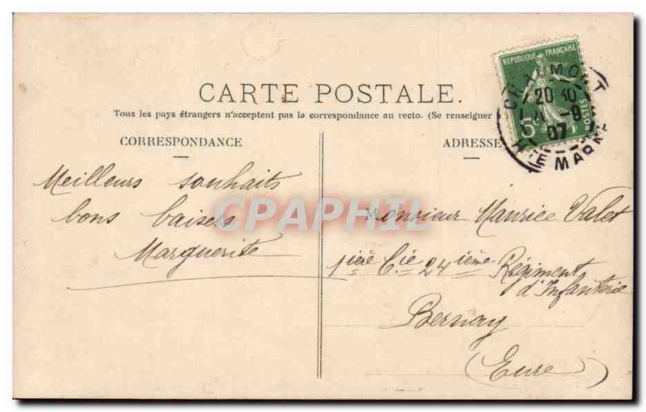 CPA Fantaisie Femme Bonne fete Roses — Rückseite