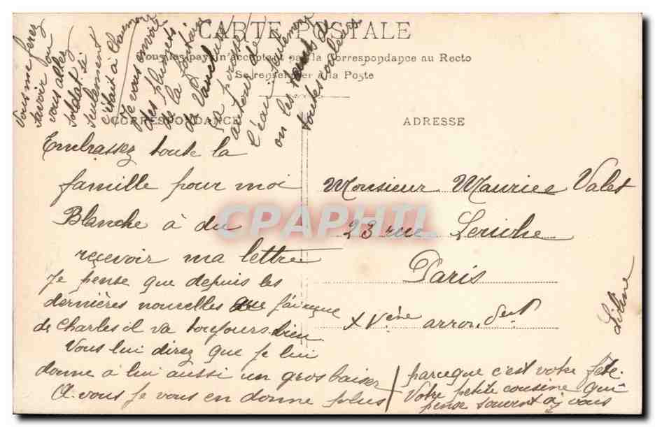 Joven mujer con ramo de flores — Feliz cumpleaños — Editor ELD n°4153 — Reverso