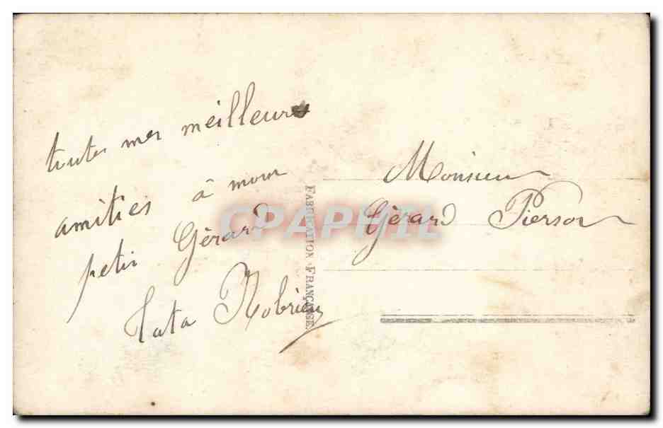 CPA Fantaisie Enfants — Verso