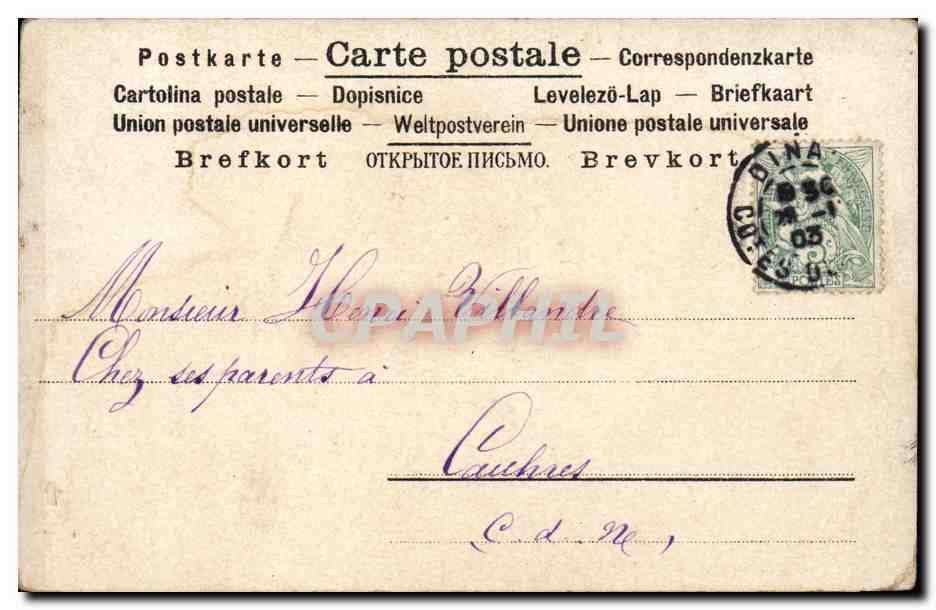 CPA Fantaisie Enfant Bebe — Rückseite