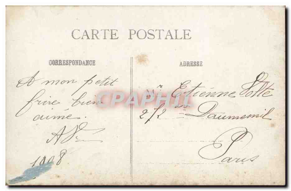 CPA Fantaisie Enfant Bebe  — Rückseite
