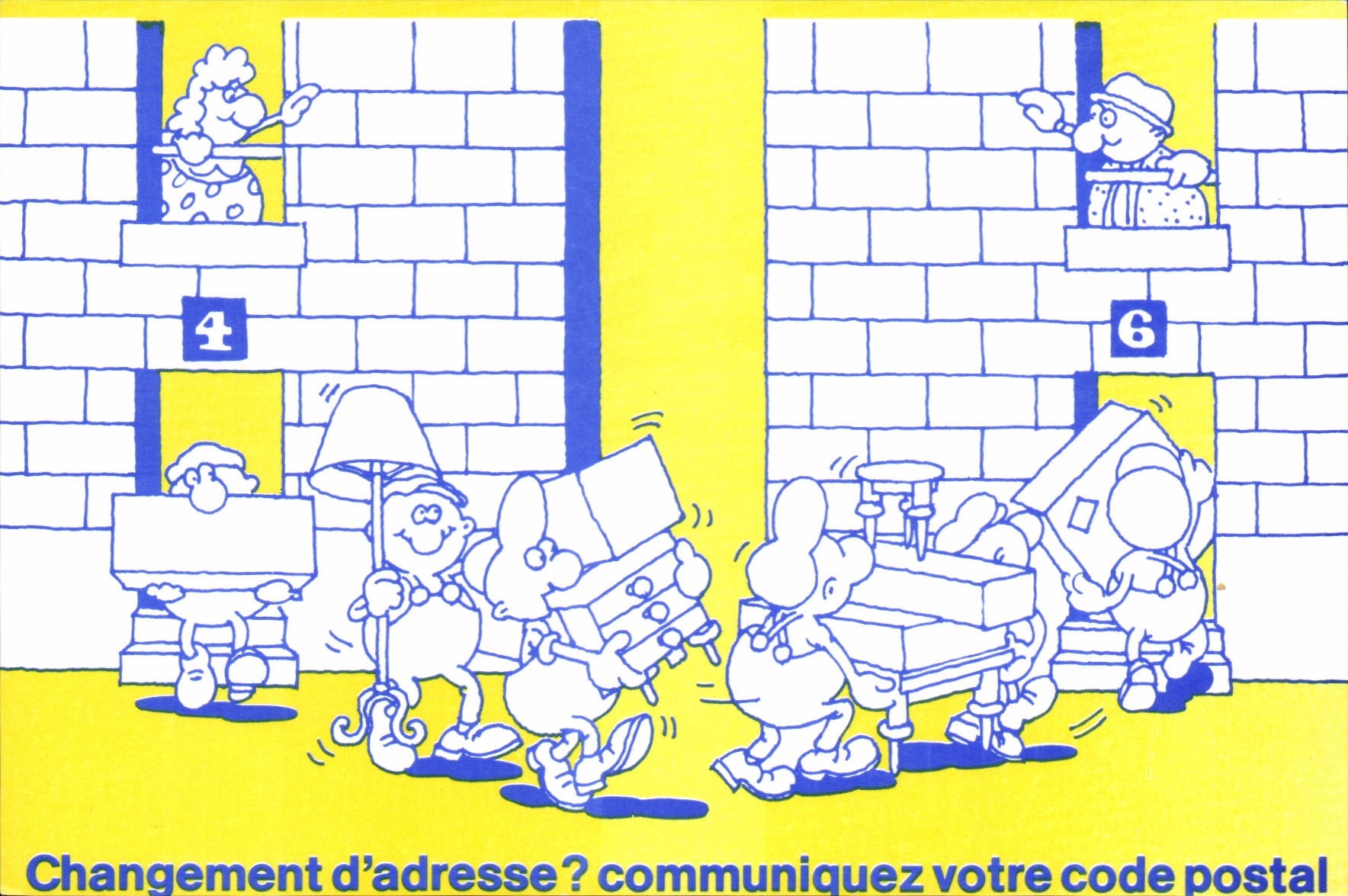 CPM La Poste Transfert d'adresse Reexpedition Changement d'adresse ? Communiquez votre code postal