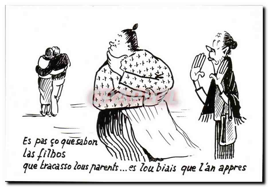CPM Humour Dessin de Charles Mouly Ce n'est pas ce que savent les filles qui tracasse les parents c'est la facon dont el