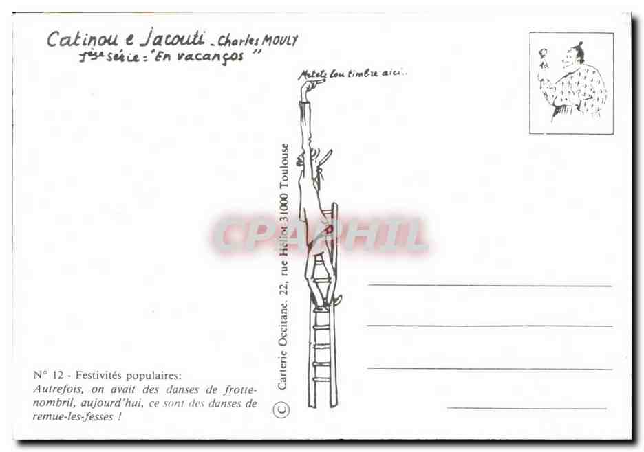 CPM Humour Dessin de Charles Mouly Festivites populaires — Rückseite