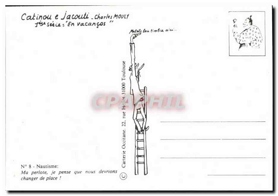 CPM Humour Dessin de Charles Mouly Nautisme — Rückseite