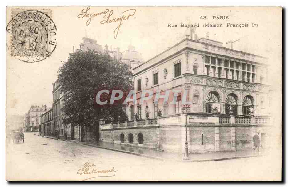 Paris CPA Rue Bayard Maison Francois 1er