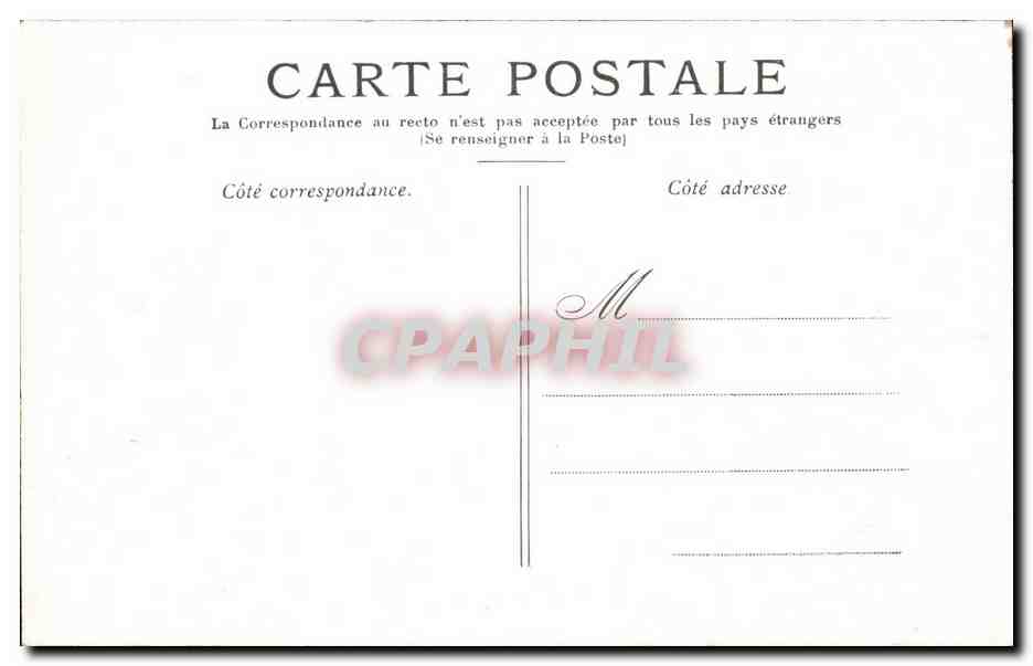 Paris CPA Le palais royal — Verso