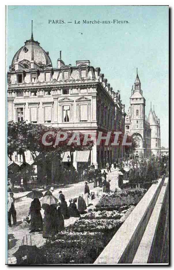 Paris CPA Le marche aux fleurs