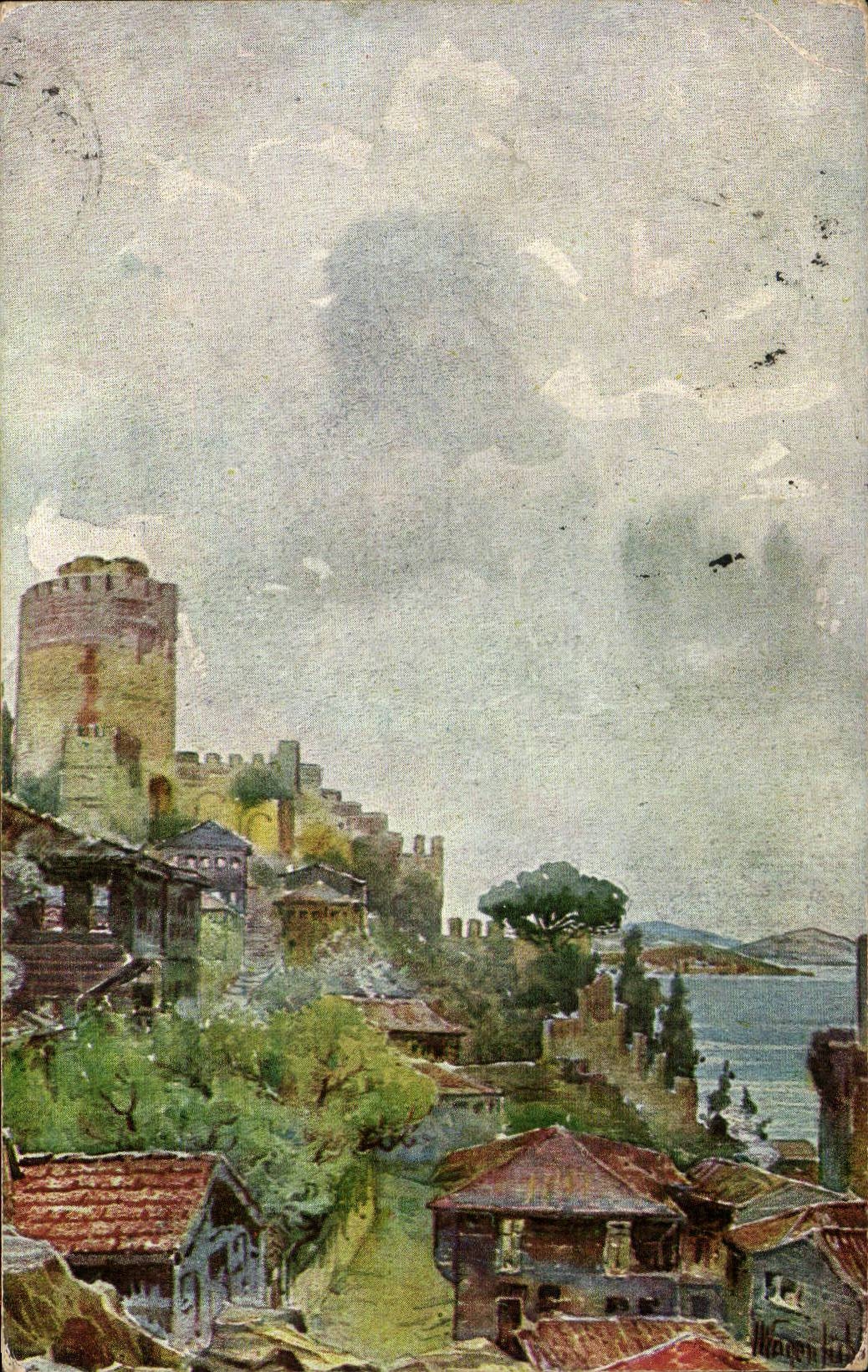 CPA Fantaisie Village turque (Turquie Turkey)