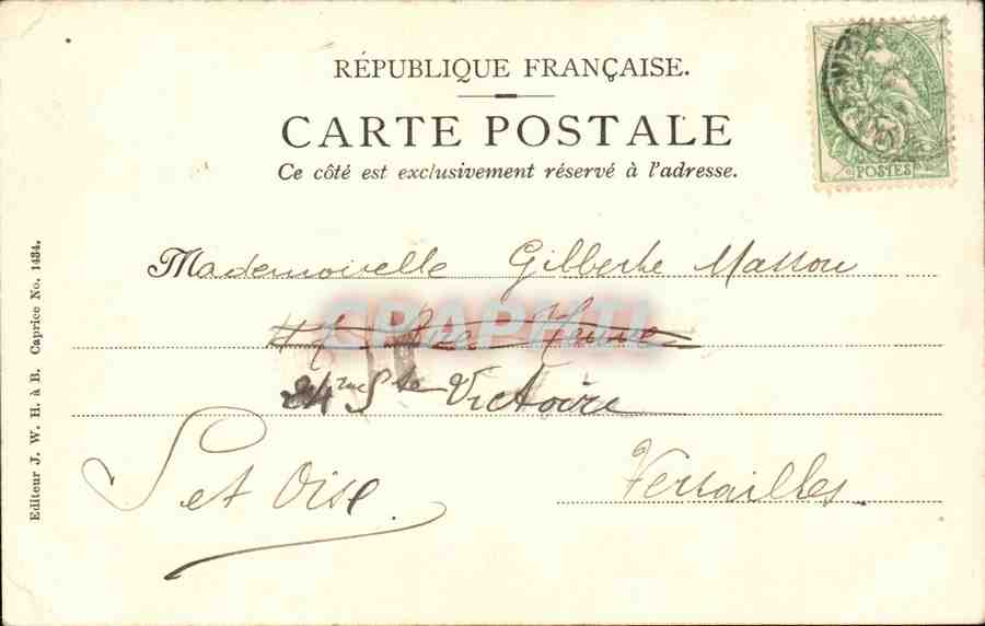 CPA Fantaisie enfant — Rückseite