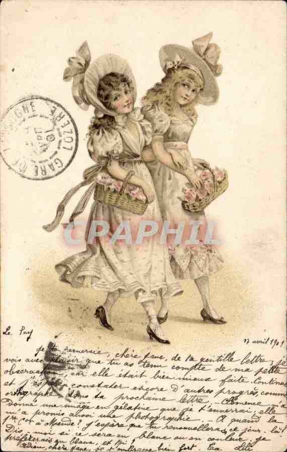 CPA Fantaisie Enfants Jeunes filles