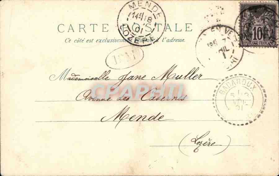CPA Fantaisie Enfants Jeunes filles — Rückseite