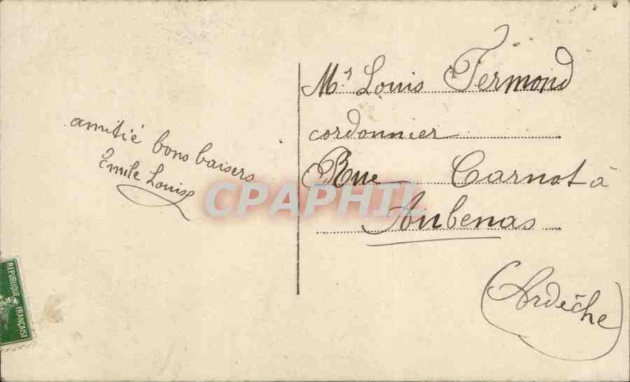 Foyeaux Noël — carte de vœux — Pala, n° 3111 — Verso