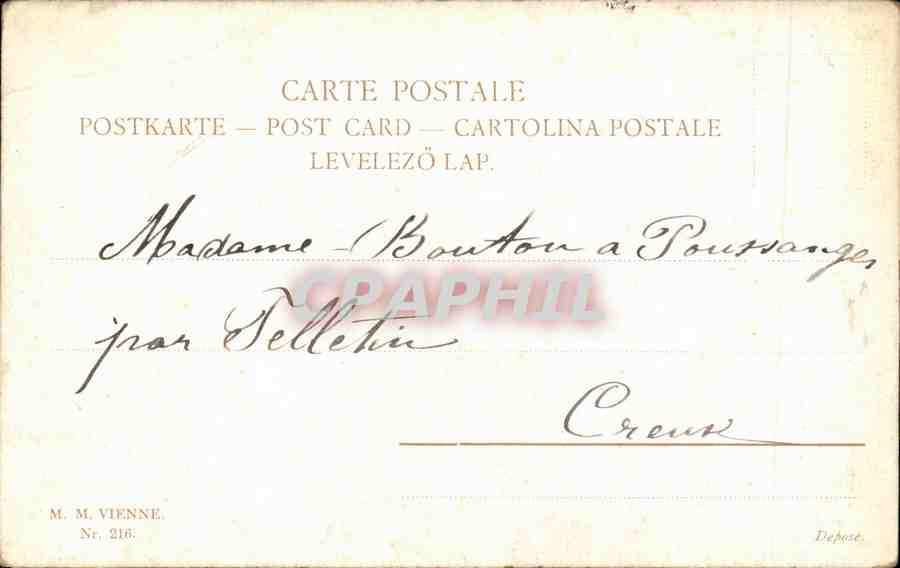 CPA Fantaisie Paysage — Rückseite