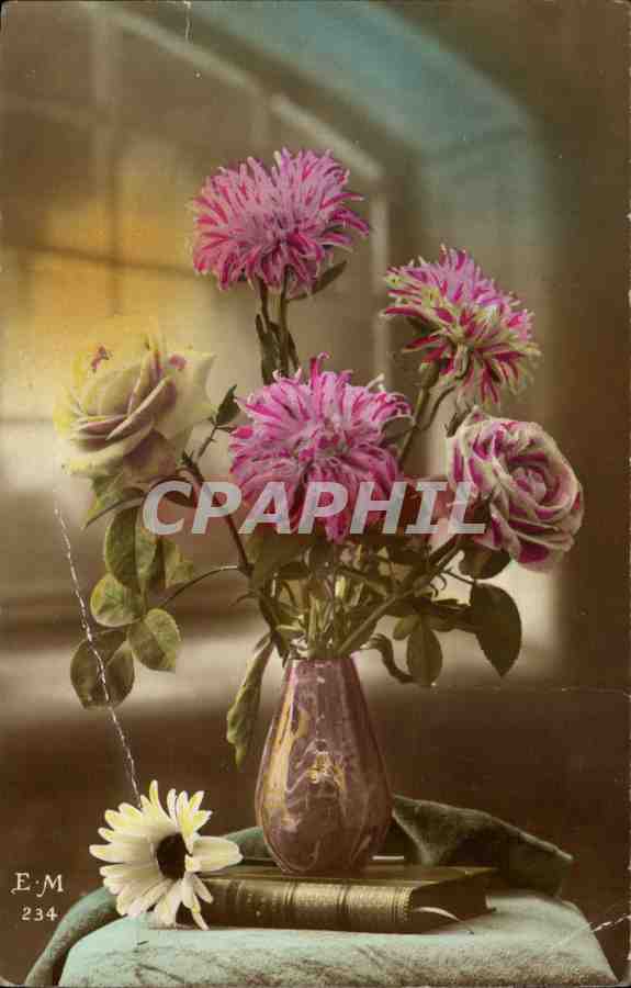 CPA Fantaisie Fleur
