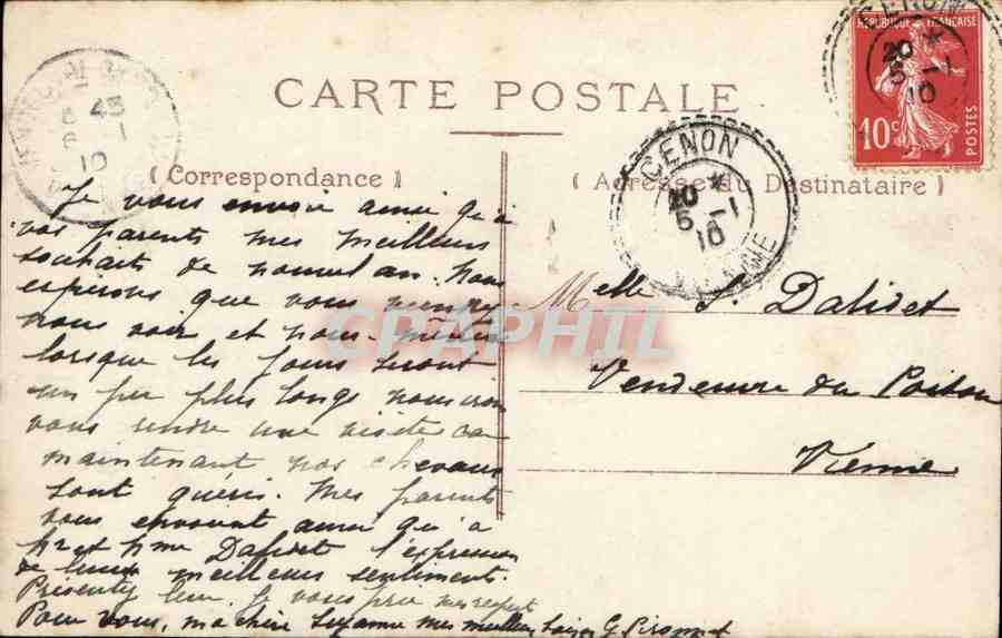 CPA Fantaisie Enfant — Rückseite
