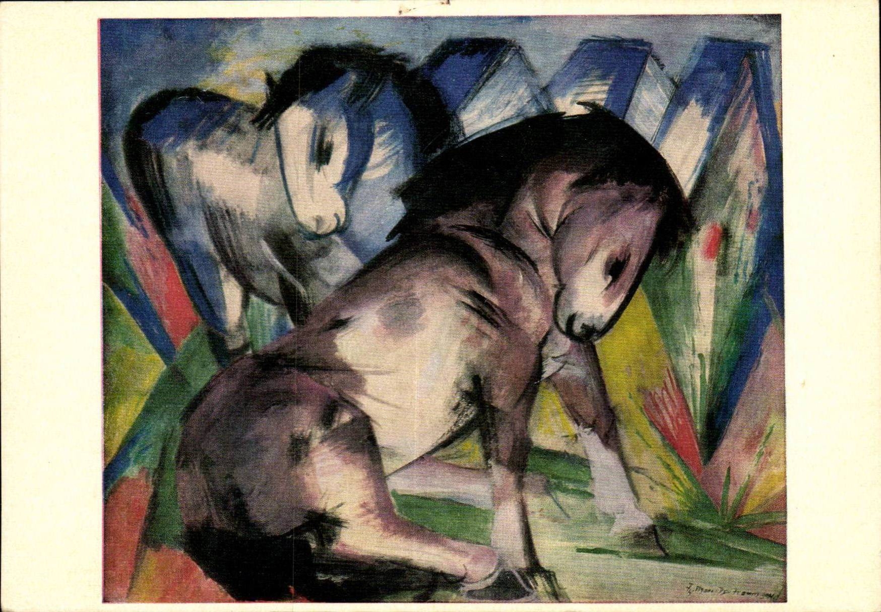 Deux chevaux — 1913 — F. A. Ackermann, München