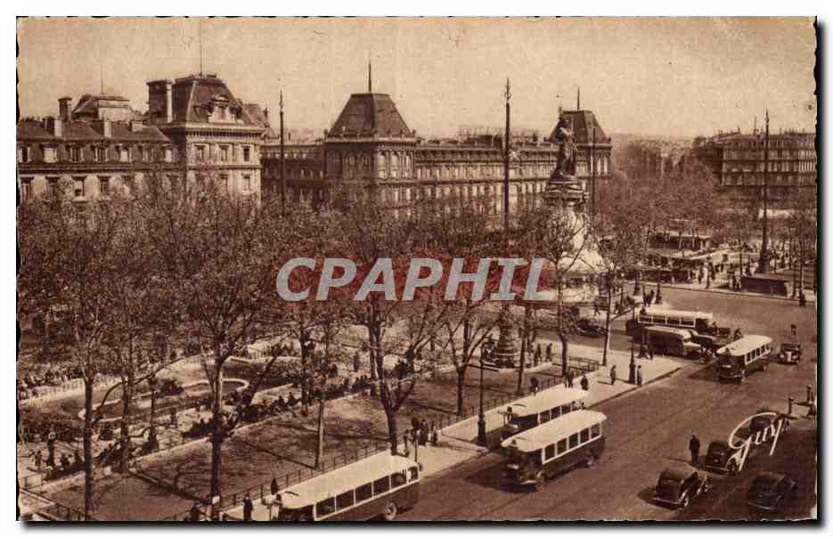 Paris CPA Place de la Republique