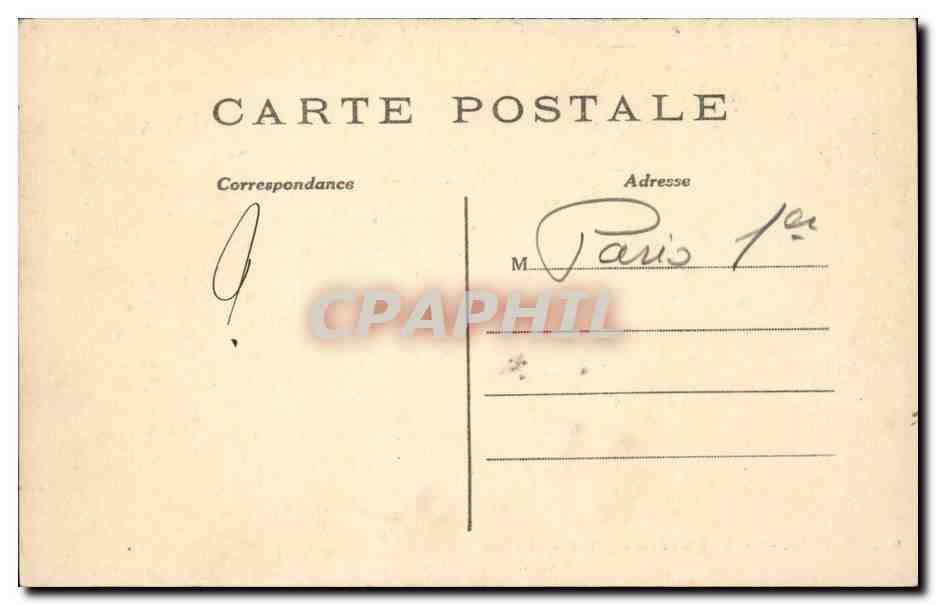 Paris CPA Le Boulevard de la Madeleine — Rückseite