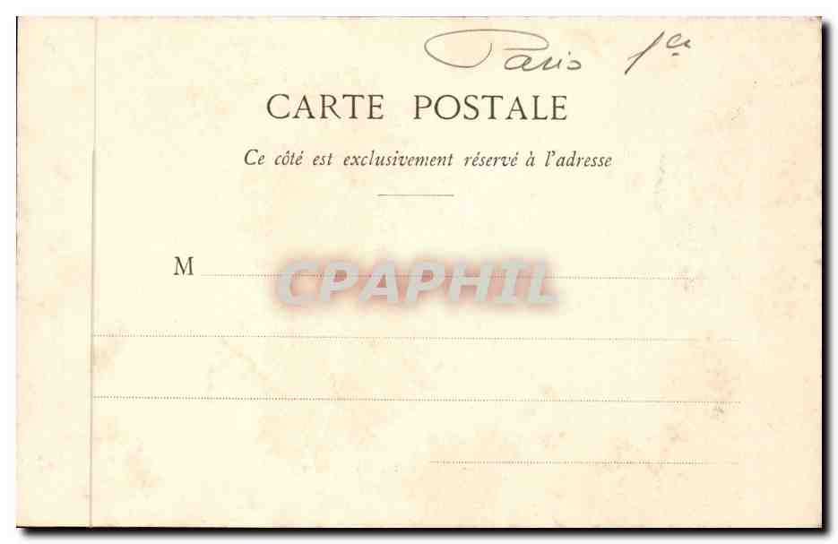 Paris CPA Avenue de l'Opera — Rückseite