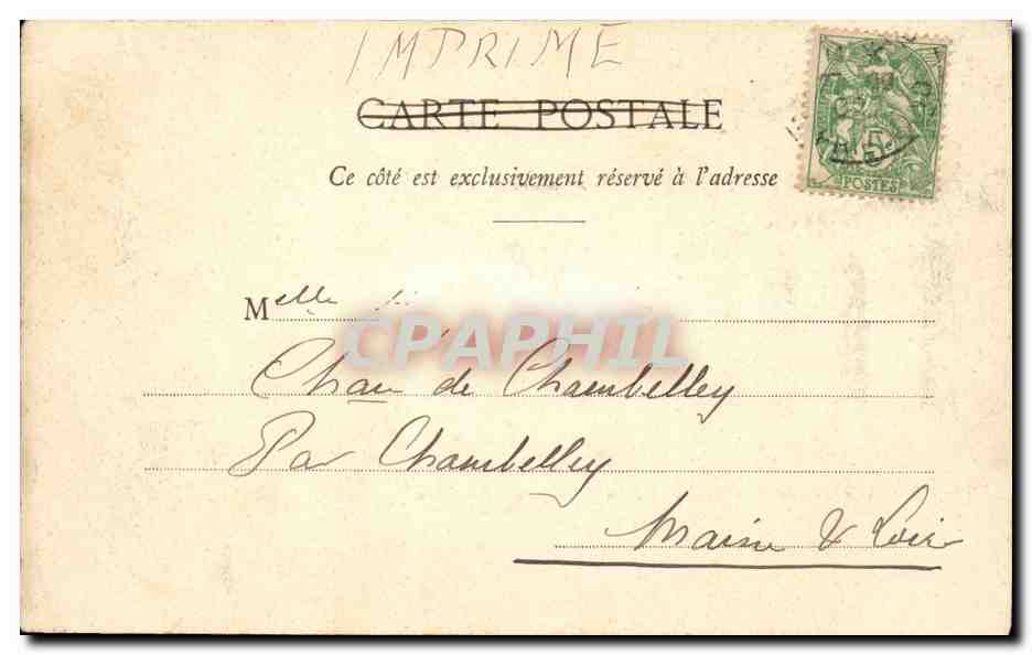Paris CPA La Rue Castiglione et la colonne Vendome — Rückseite