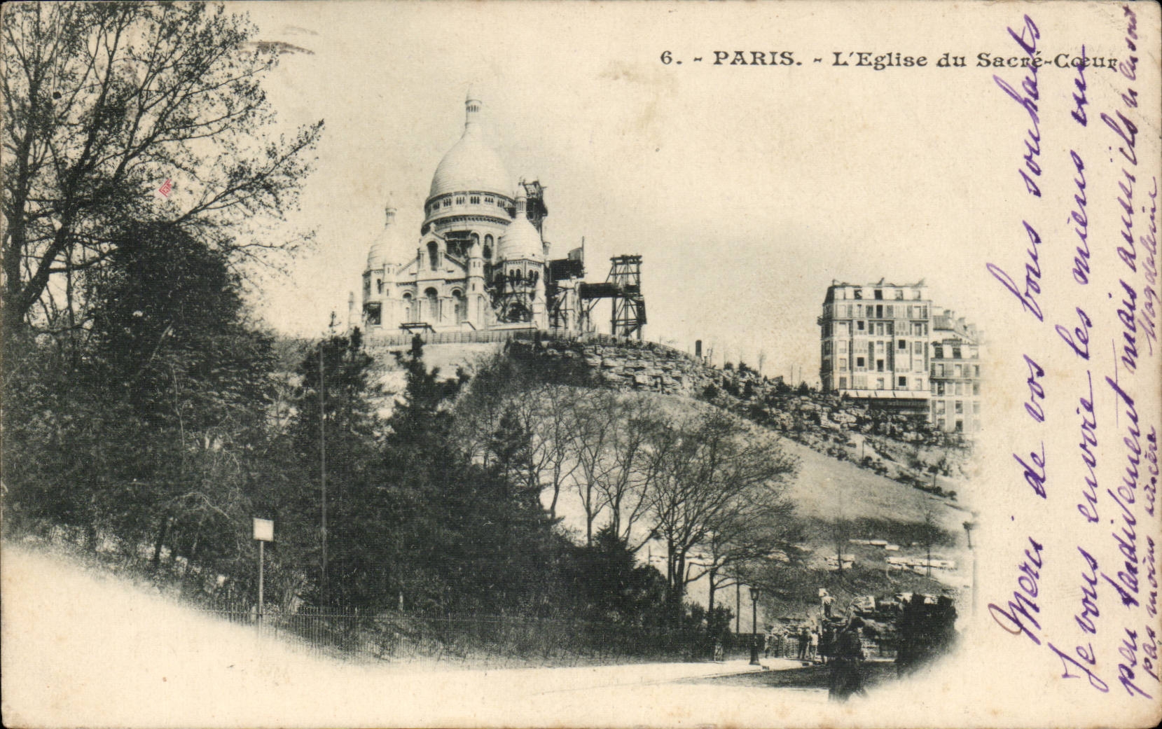 Paris CPA L'eglise du Sacre Coeur Montmartre