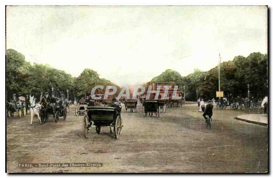 Paris CPA Rond point des Champs Elysees