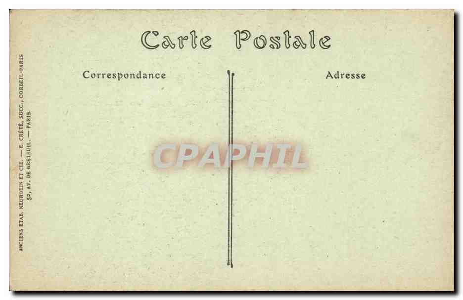 Paris CPA L'eglise Saint Germain — Rückseite
