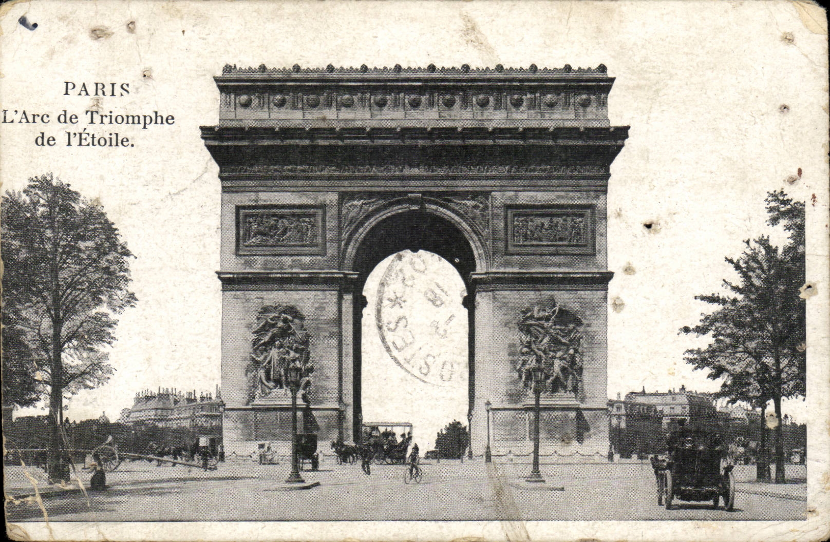 Paris — L'Arc de Triomphe de l'Étoile — éditeur inconnu, n° de série non visible