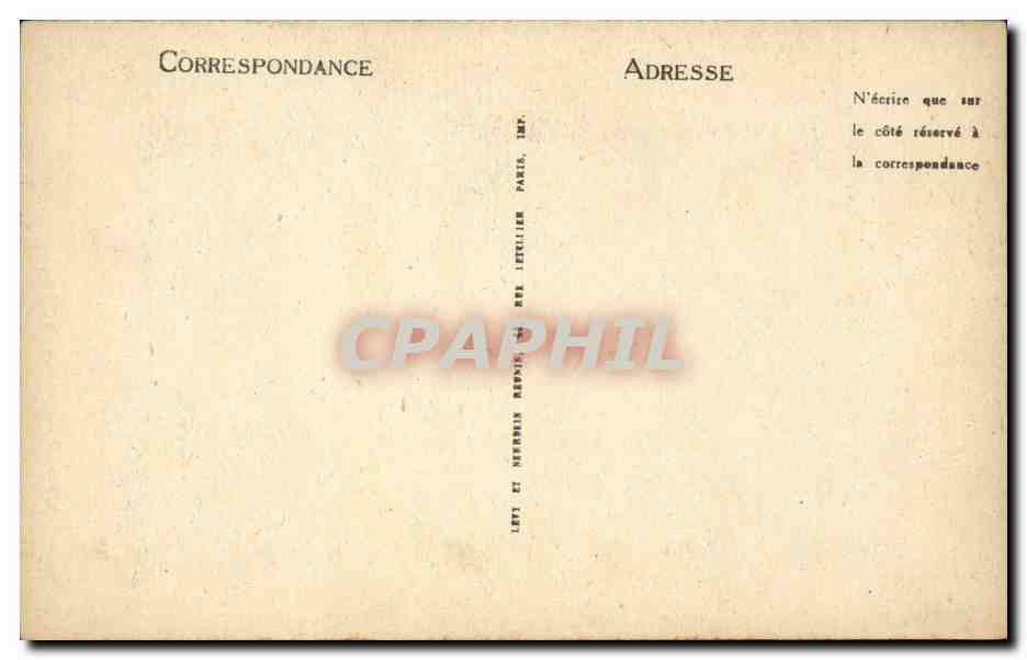 Paris CPA Fac simile de la derniere lettre de Marie Antoinette a mme Elisabeth — Rückseite