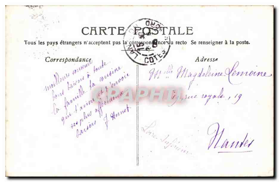 CPA Fantaisie Enfant — Verso