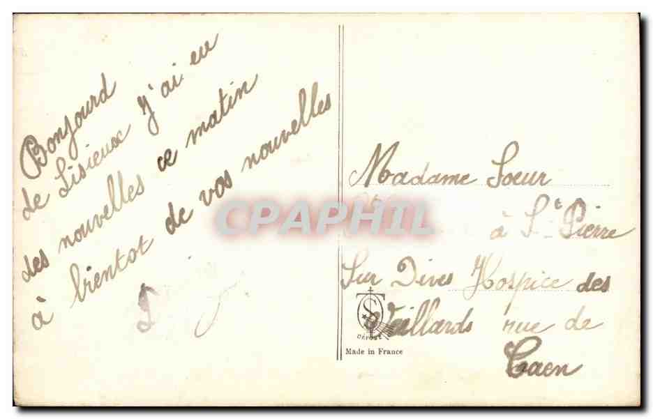 CPA Fantaisie Ste Therese de l'enfant Jesus  — Rückseite