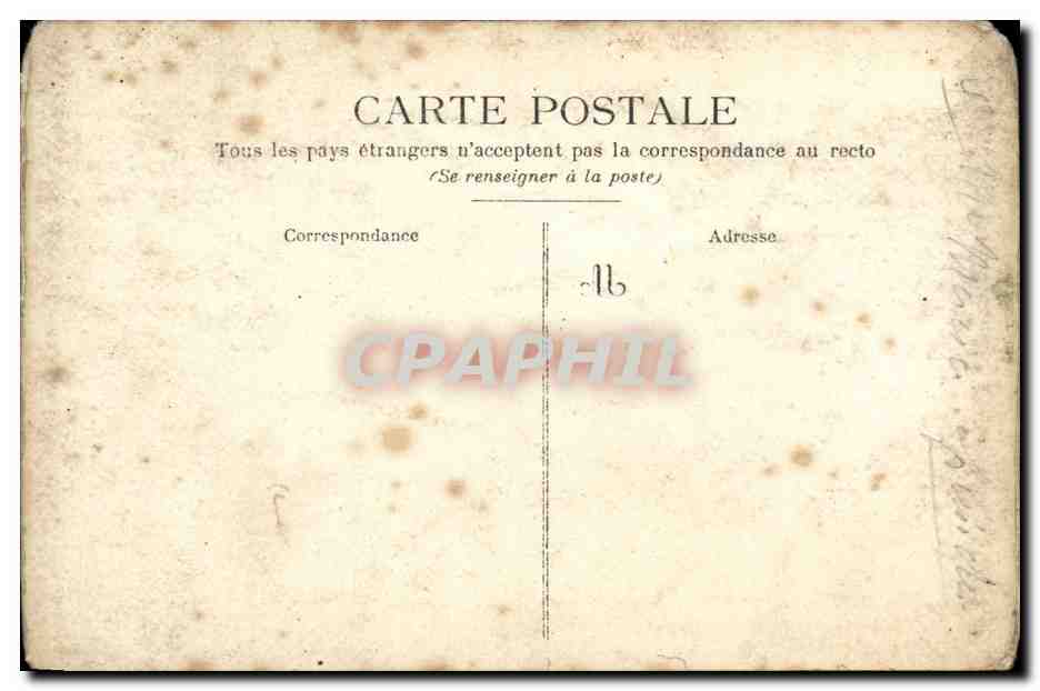 CPA Fantaisie Femme (uniforme) — Rückseite