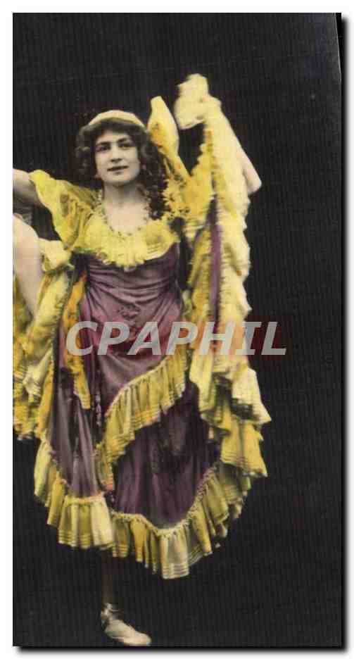 Danseuse en costume de scène — éditeur inconnu, n° de série non visible