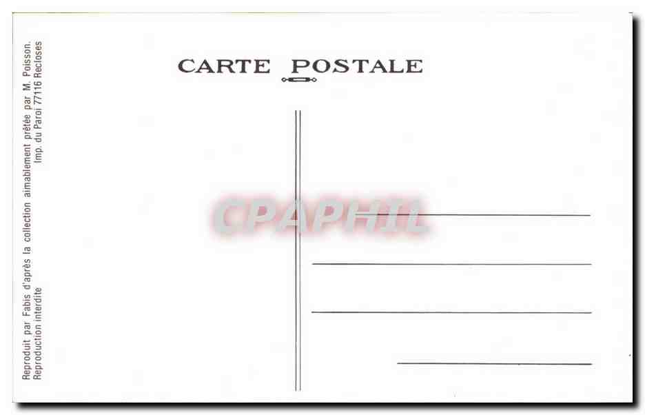 REPRODUCTION Carte Fantaisie Le Petit Ardennais Journal Femme — Rückseite