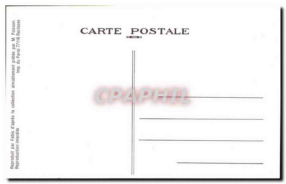 REPRODUCTION Carte Fantaisie Le Petit Parisien Femme — Rückseite