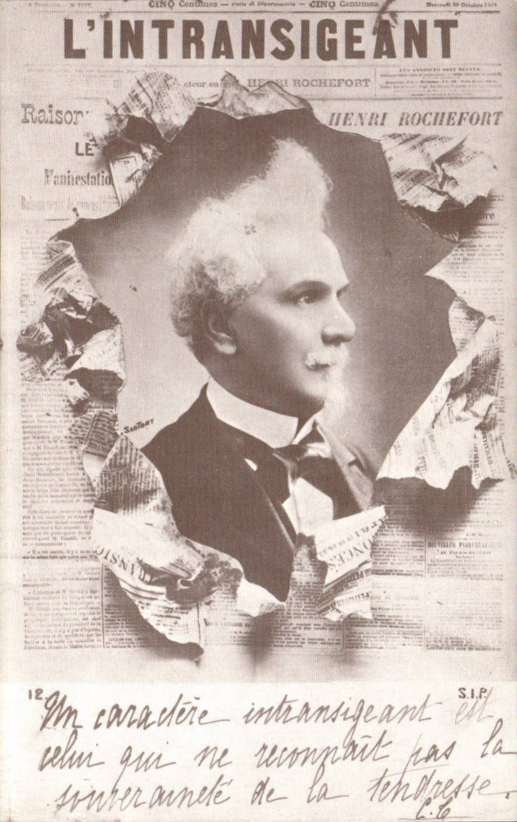 REPRODUCTION Carte Fantaisie L'intransigeant Homme Journal