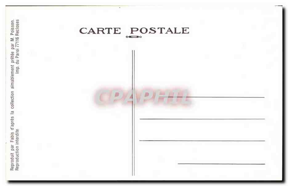 REPRODUCTION Carte Fantaisie Journal Femme L'echo de Paris — Rückseite