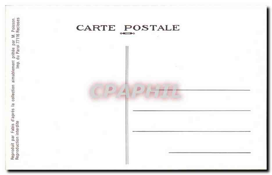 REPRODUCTION Mennecy La mairie — Back