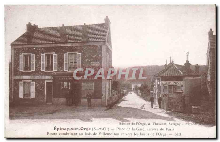 REPRODUCTION Epinay sur Orge Place de la gare arrivee a Paris 