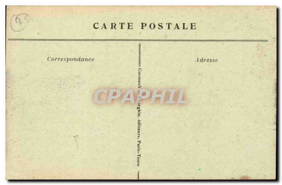 Paris CPA La place de la concorde — Verso