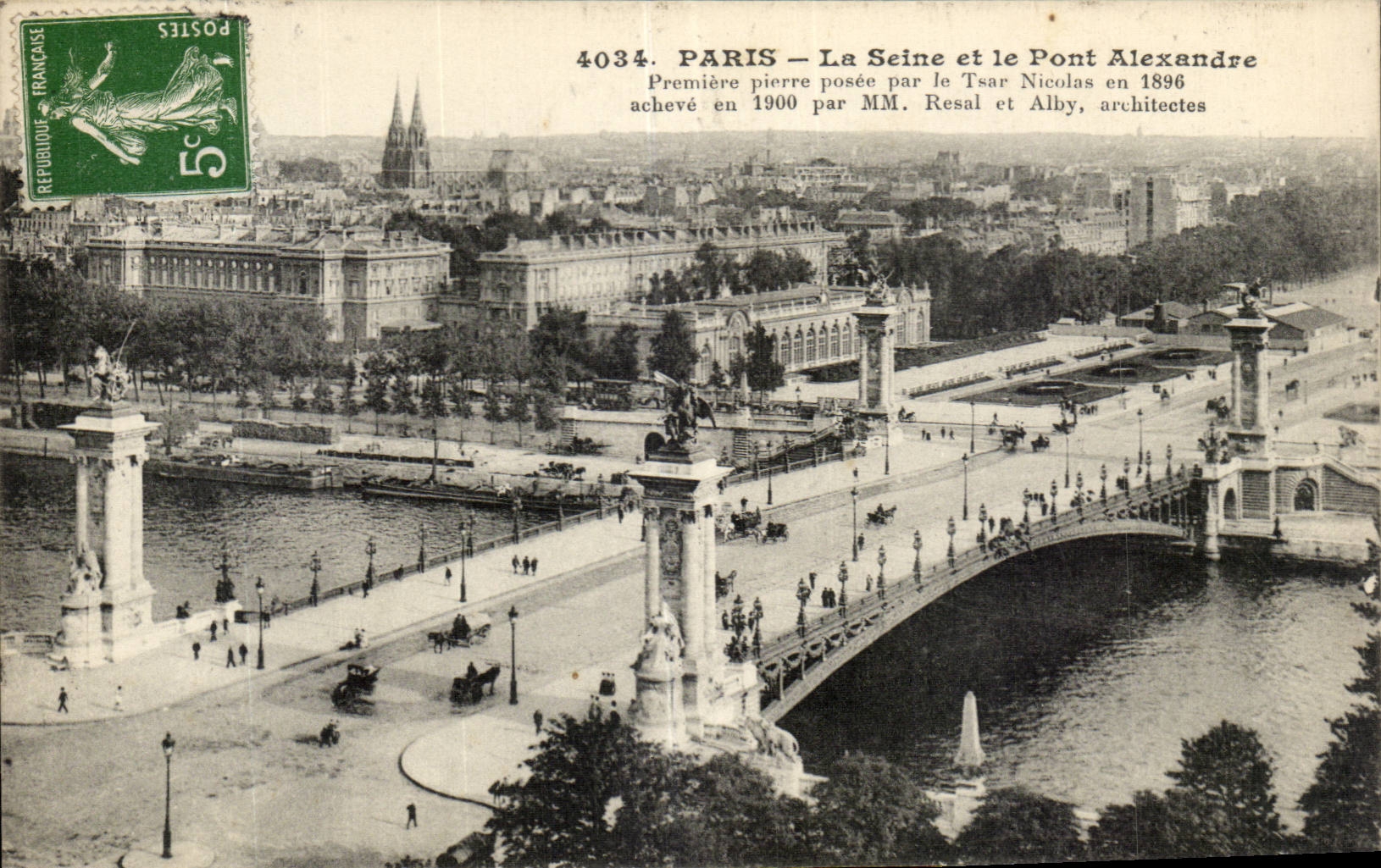 Paris CPA Le pont Alexandre III
